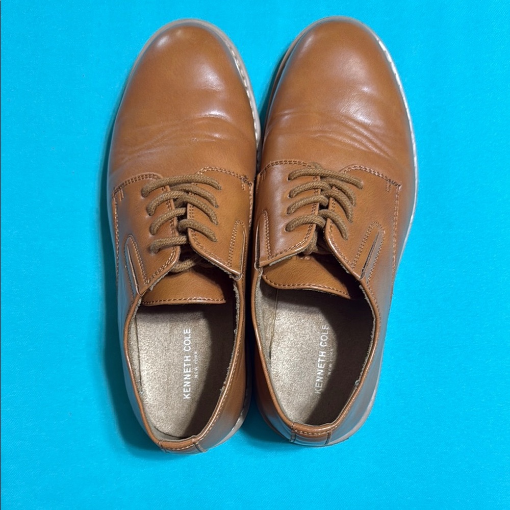Kenneth Cole New York  Brown Leather Oxford Dress Shoes
